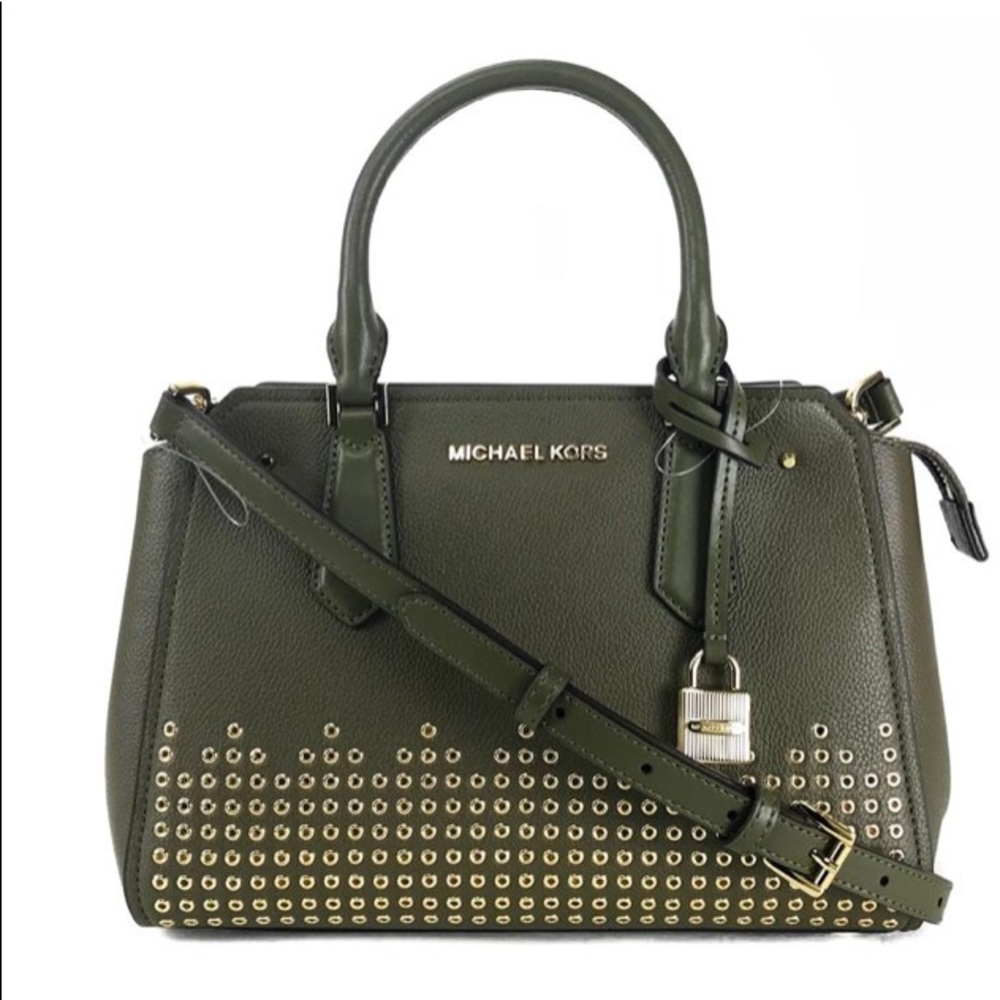 MICHAEL KORS OLIVE/BALLET MESSENGER NWT